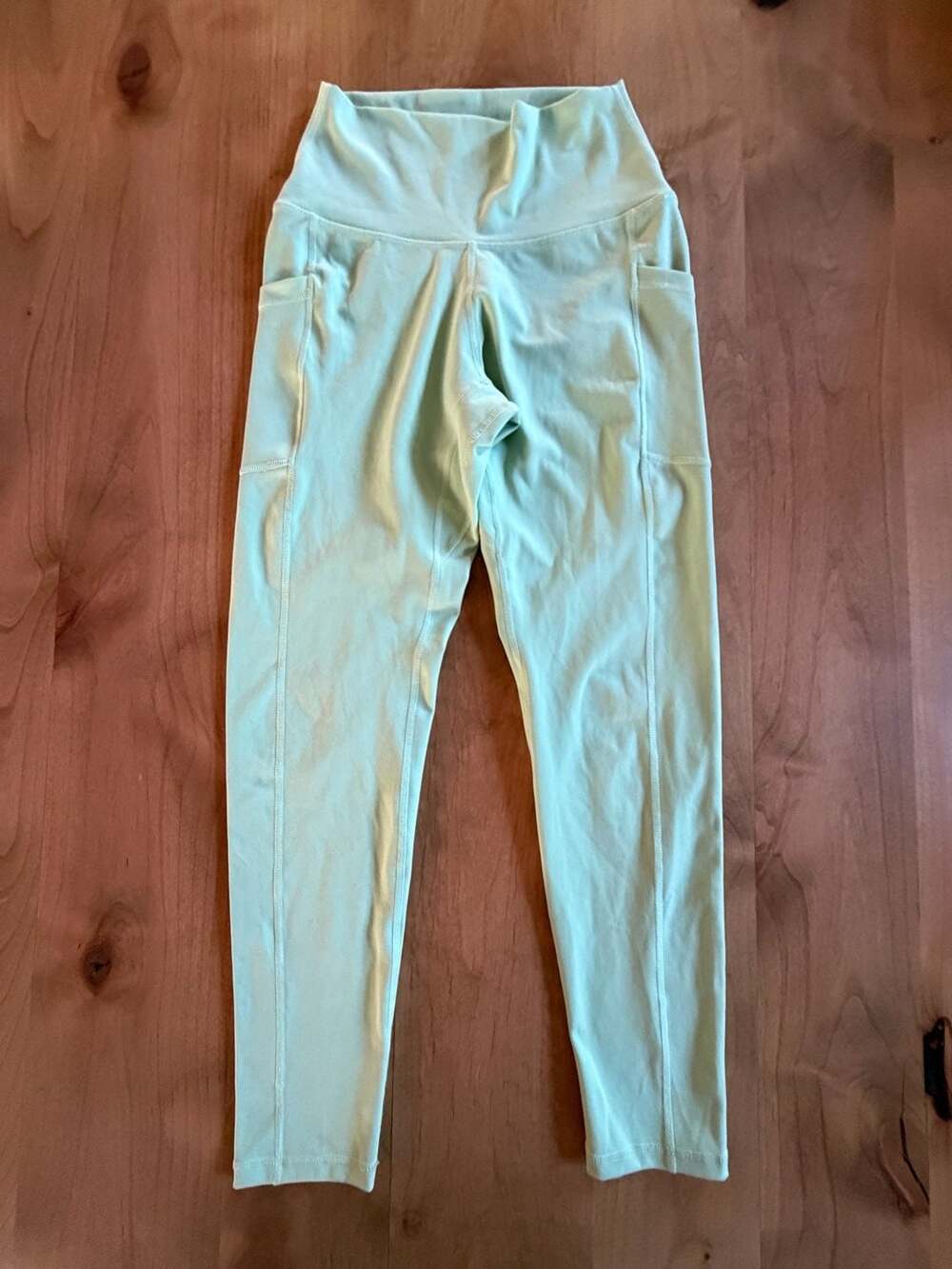 Colorfulkoala High Waisted Leggings Size S Green Pocket Yoga Pants
